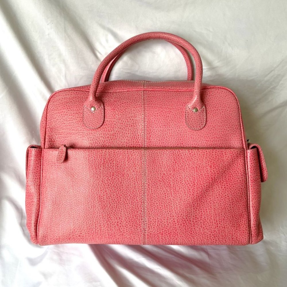 Latico Pink Leather Weekender Tote